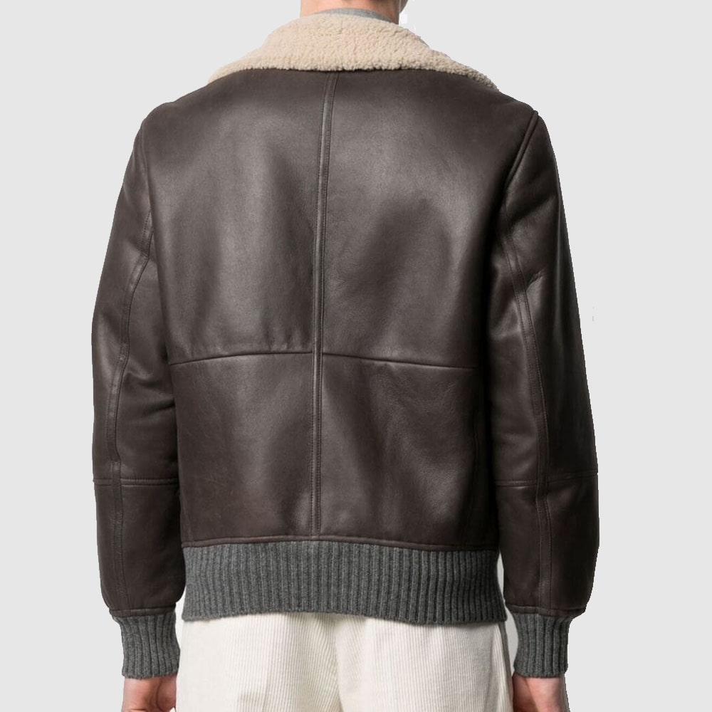 Brunello Cucinelli aviator leather jacket Sheepskin Jacket – Jacket in ...